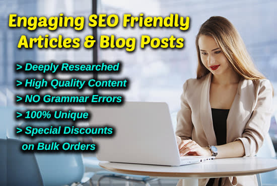 I will write engaging SEO friendly article content writing a blog post rewrite writers