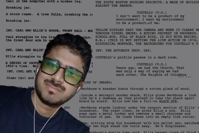 I will write perfect short movie and short script instantly