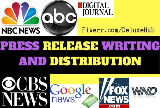 I will write press release with press release distribution