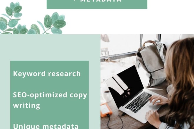 I will write product descriptions and metadata for your ecommerce