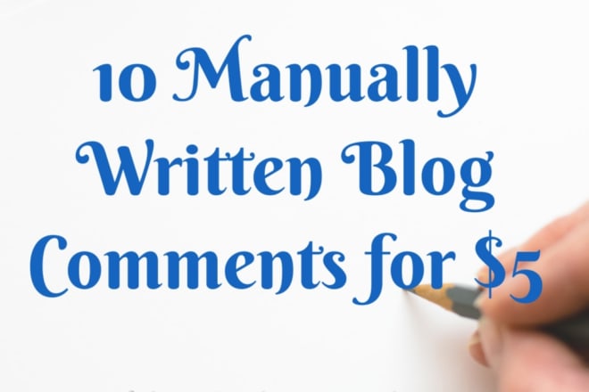 I will write relevant blog comments