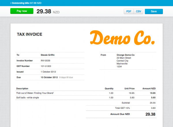 I will xero invoice template report receivable