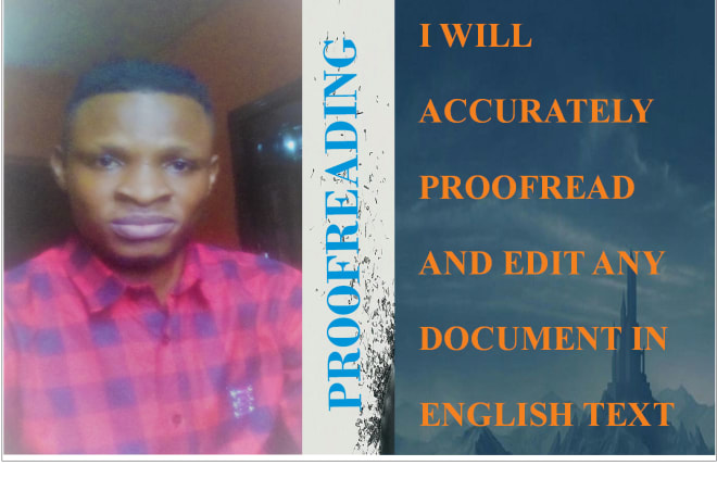 I will accurately proofread and edit any document in english text