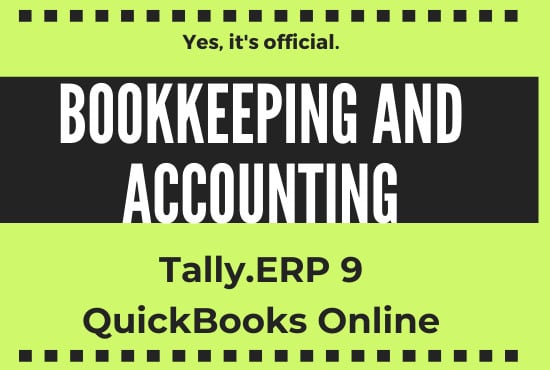 I will bookkeeping and accounting for you in tally erp