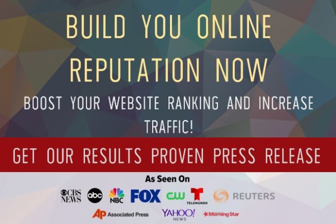 I will boost your website rankings with press release