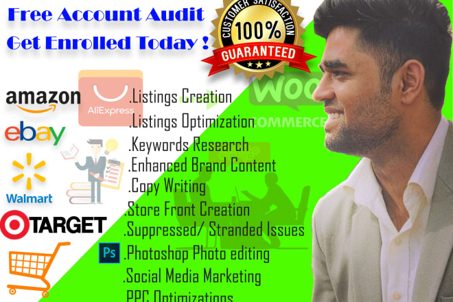 I will bring traffic to amazon seller central ebay walmart listings