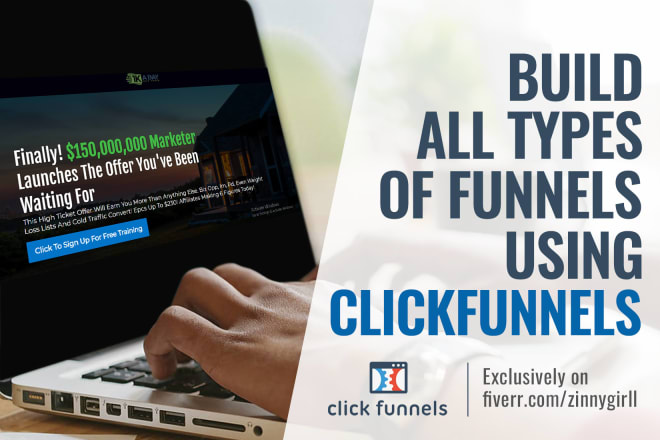 I will build all type of funnels using click funnels