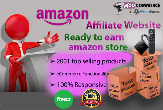 I will build profitable amazon affiliate website with top products