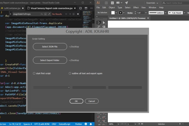I will build script plugin to automating adobe illustrator