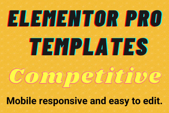 I will clone editable wordpress elementor pro templates