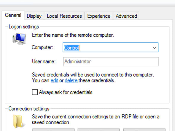 I will configure remote desktop connection and VPN