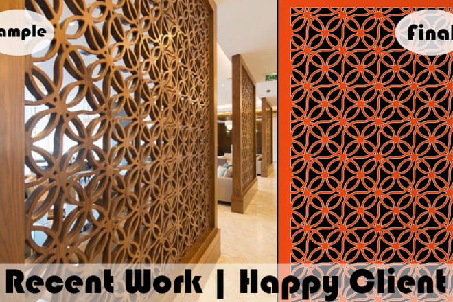 I will convert image to cnc working vector files dxf dwg ai