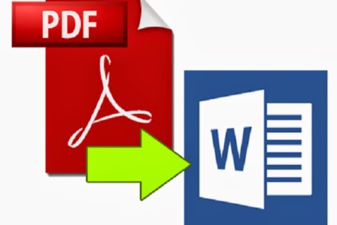 I will convert PDF files to word, excel