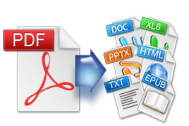 I will convert your PDF to word, excel or picture format