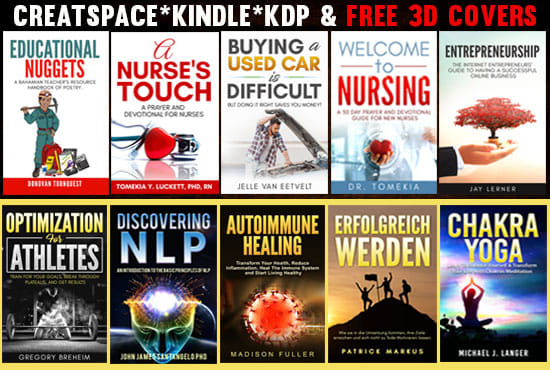 I will craft a creative non fiction cover design, kdp and ebook
