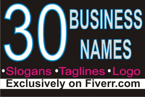 I will create 10 business name, company name or brand name