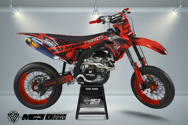 I will create a custom graphics kit for motocross mx