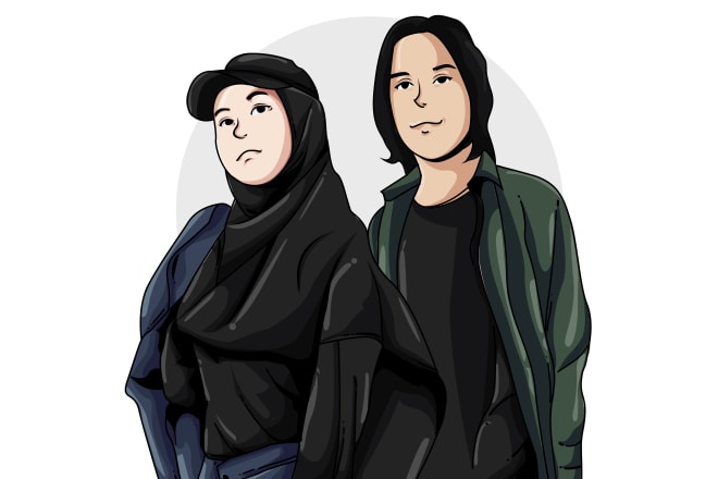 I will create a cute cartoon