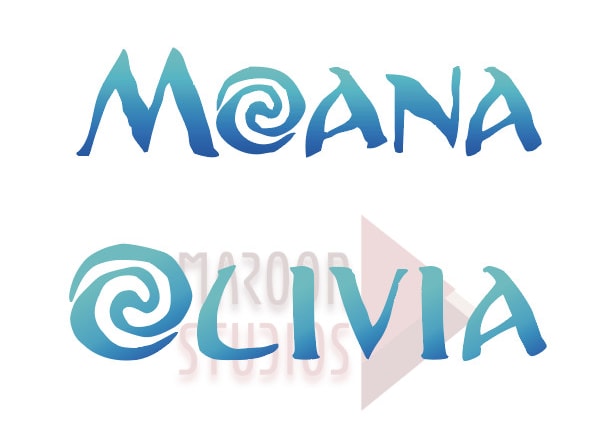 I will create a moana custom design