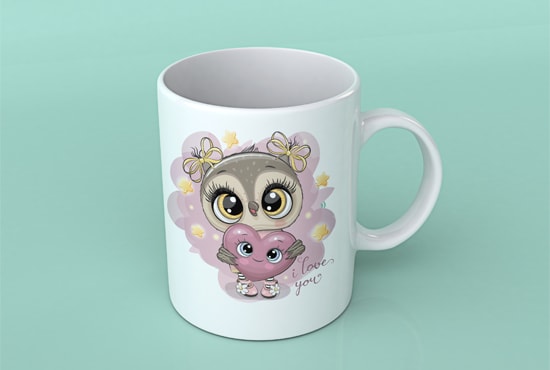 I will create a pillow, bag, mug designs