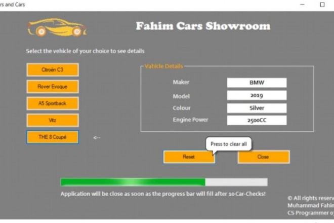 I will create an attractive windows form application using c sharp