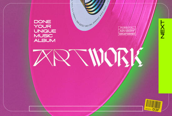 I will create artistic music album artwork