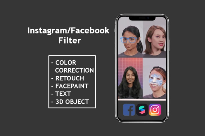 I will create awesome ar filter for instagram and facebook