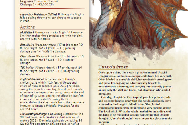 I will create custom 5e dnd homebrew classes, races, spells, and more