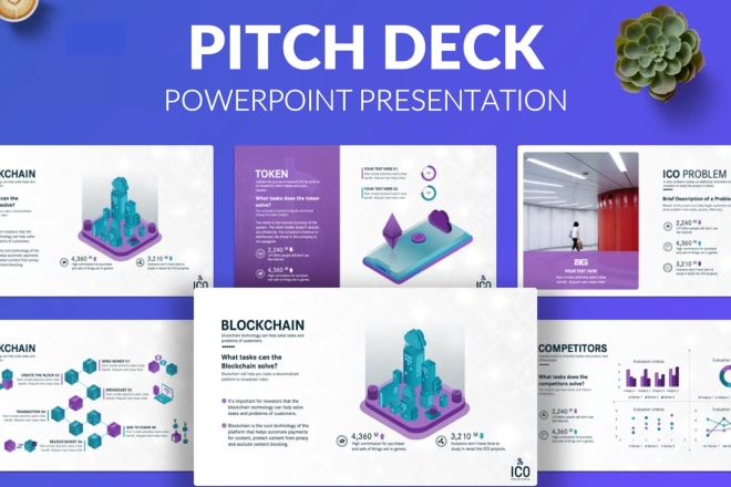 I will create modern powerpoint presentation slides and pitch deck