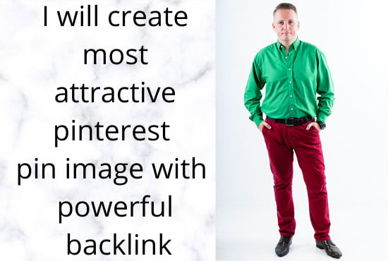 I will create most attractive pinterest pin image with powerful backlink