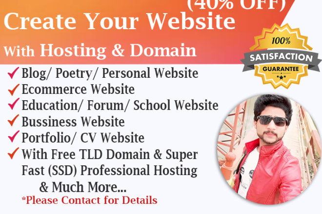I will create professional website or blog