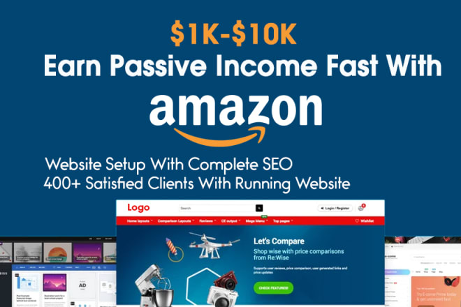 I will create profitable autopilot amazon affiliate website top amazon affiliate store