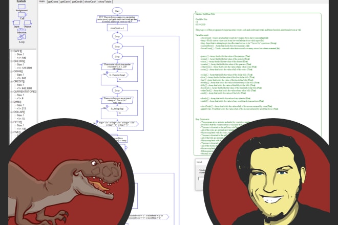 I will create raptor or visual logic programs based on your needs