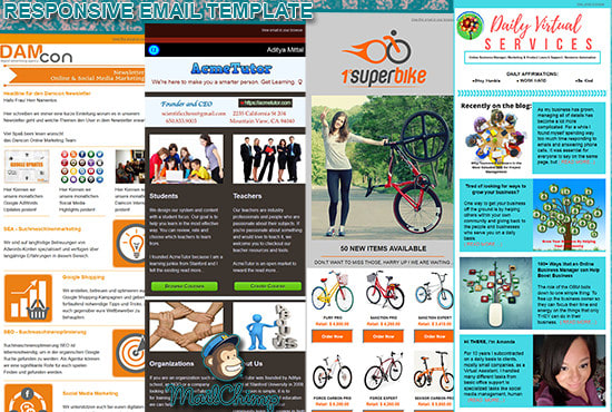 I will create responsive mailchimp email template, campaign