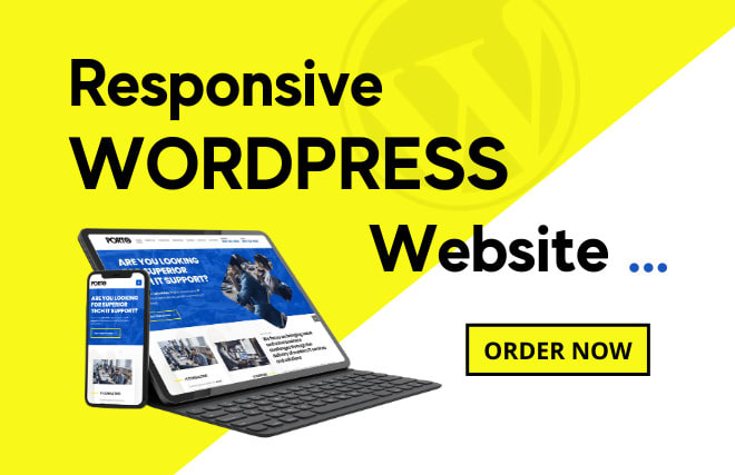I will create responsive wordpress web design responsive wordpress website design