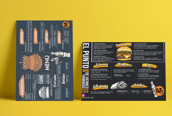 I will design a restaurant menu, food menu, drinking menu