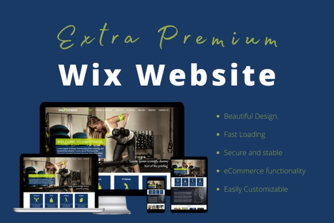 I will design an extra premium wix website