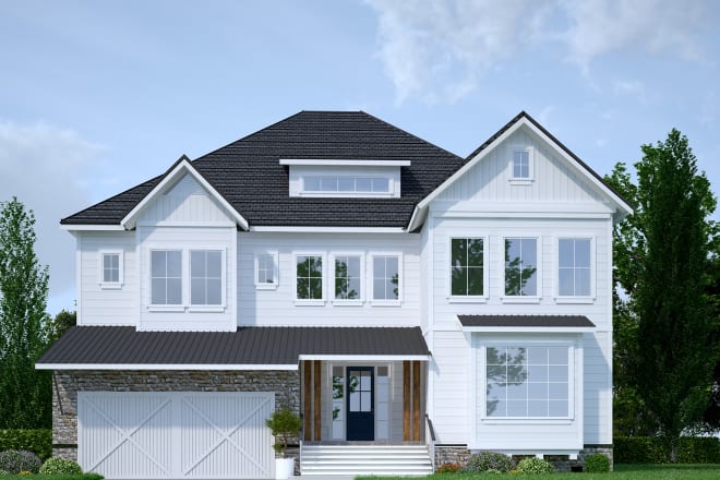 I will design and render 3d house floorplans, exterior landscape