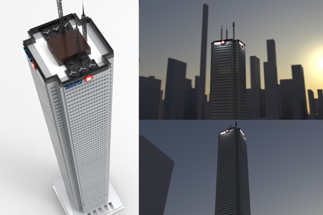 I will design architecture in maya and zbrush