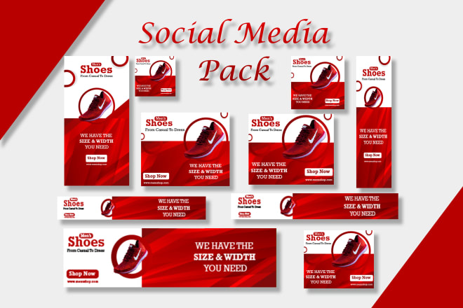 I will design beautiful social media posts banner ads for instagram facebook linkedin