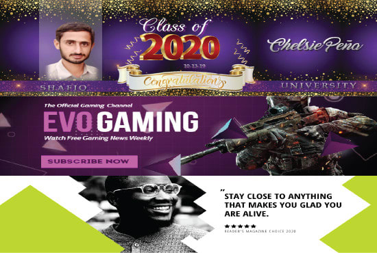 I will design creative banner for linkedin, etsy, twitter, twitch