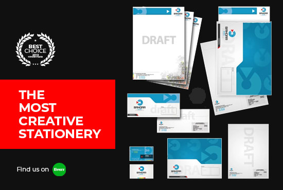 I will design creative office stationery set in 24 hours