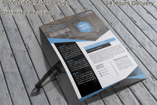 I will design flyer,brochure,book cover,restaurant menu,voucher,gift card,banner,poster