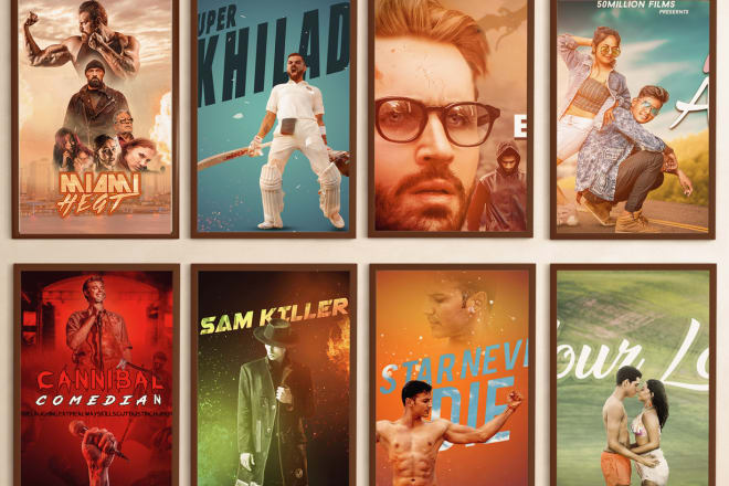 I will design incredible movie poster