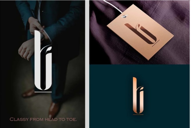 I will design luxury minimalist clothing brand logo