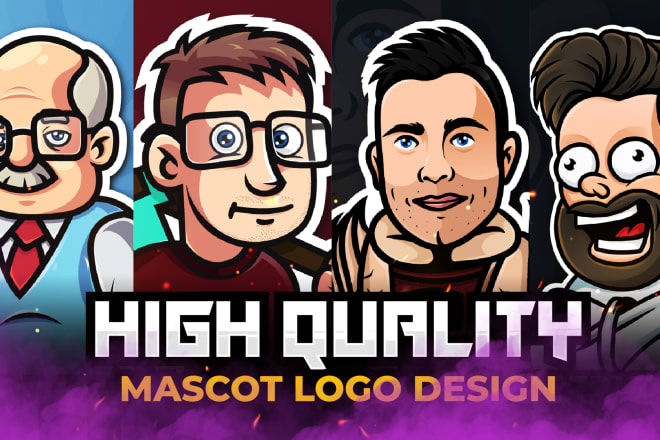 I will design mascot logo for from your photo