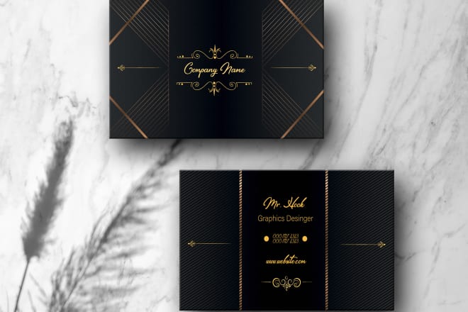 I will design minimal business card, unique or luxury business card