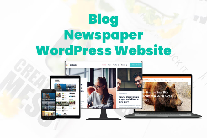 I will design modern wordpress website, blog site, newspaper