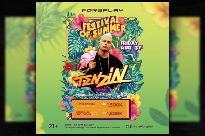 I will design nightclub flyer or event flyer in 24 hours