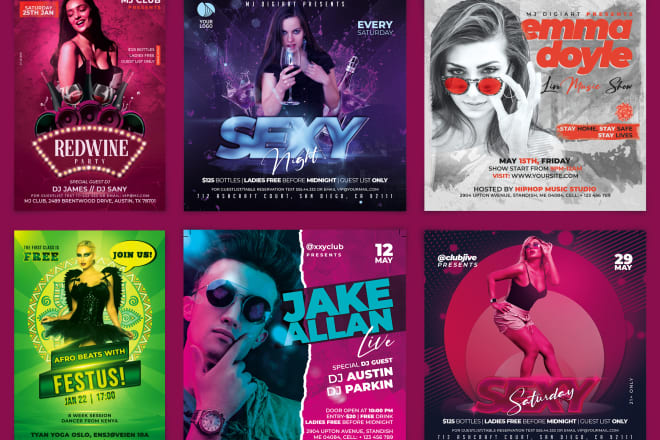 I will design outstanding high quality professional event party corporate flyer